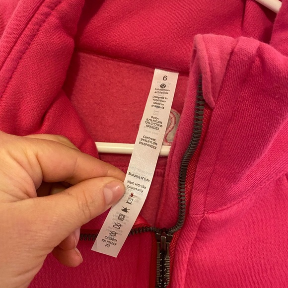 Lululemon Scuba Pink Half-Zip Pullover - Picture 3 of 5